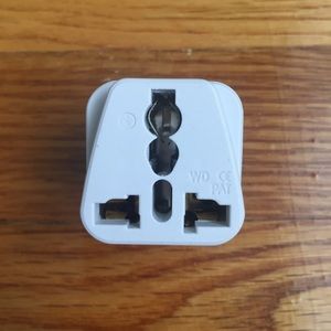 Type D adaptor for India (& 39 other countries)
